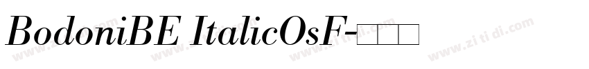 BodoniBE ItalicOsF字体转换
